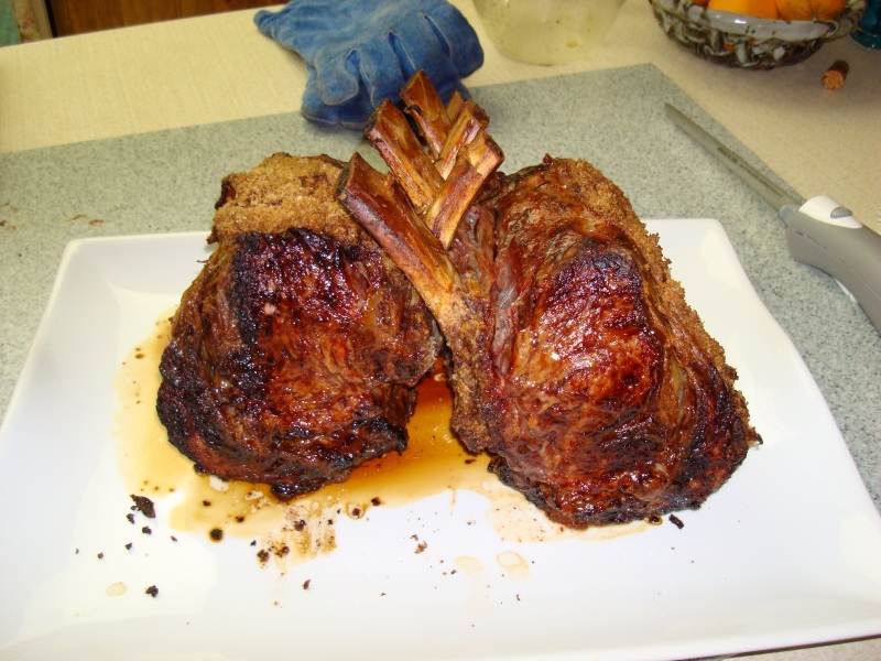 Standing Prime Rib Roast with Frenched Bones